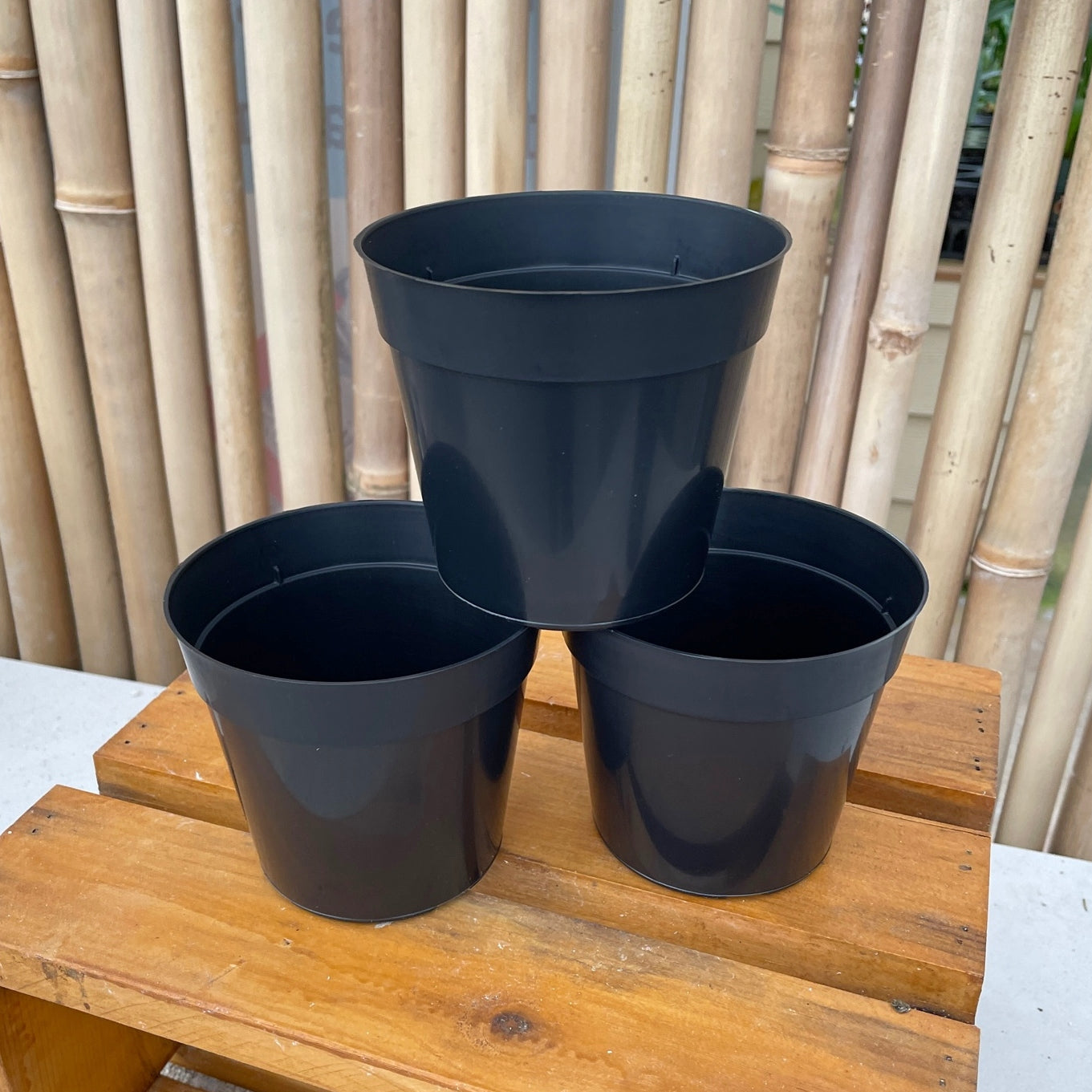 4" Round Std Pot (Black)
