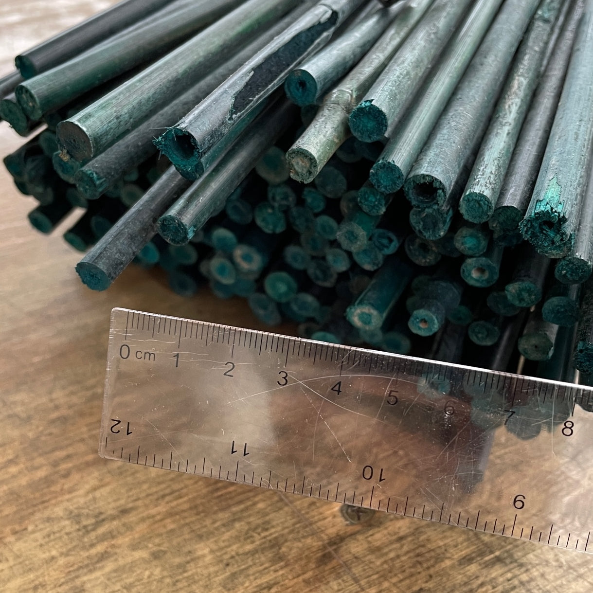 2 ft. Bamboo Plant Stakes (Green - 10/bundle)